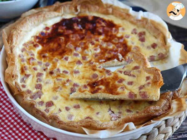 Lättlagad quiche med skinka, ost och yoghurt! - foto 3