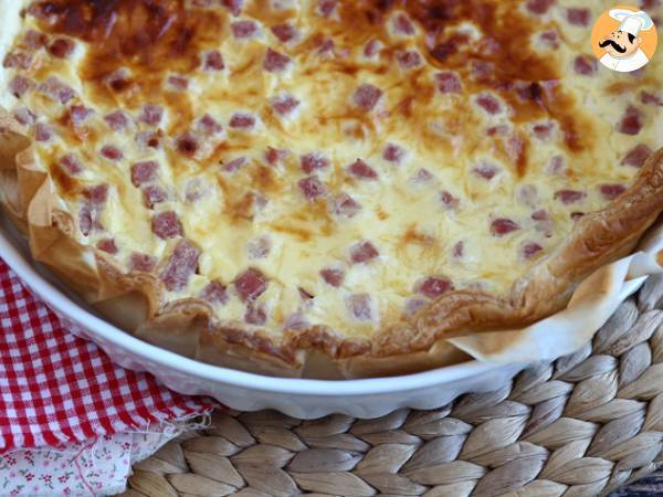 Lättlagad quiche med skinka, ost och yoghurt! - foto 4