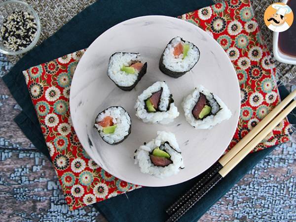 Makis med rökt lax och avokado - foto 3