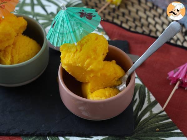 Mangosorbet med lime - bara 3 ingredienser, klar på 5 minuter! - foto 2