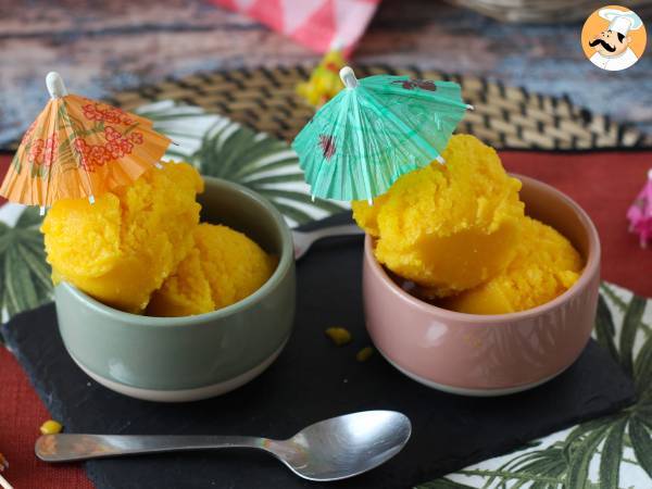 Mangosorbet med lime - bara 3 ingredienser, klar på 5 minuter! - foto 3