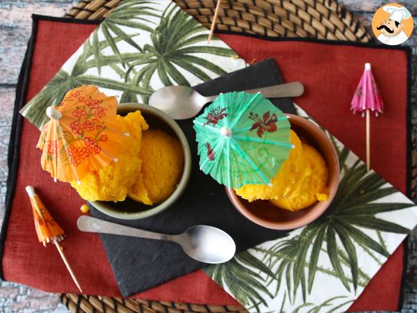 Mangosorbet med lime - bara 3 ingredienser, klar på 5 minuter! - foto 5