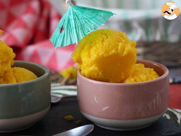 Mangosorbet med lime - bara 3 ingredienser, klar på 5 minuter! - foto 6