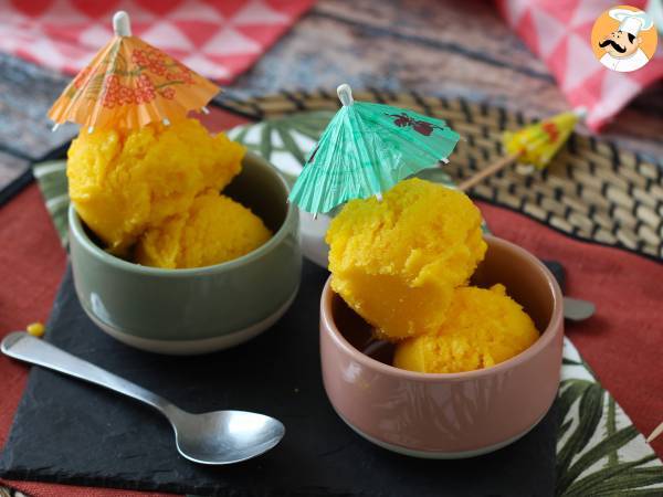 Mangosorbet med lime - bara 3 ingredienser, klar på 5 minuter! - foto 7