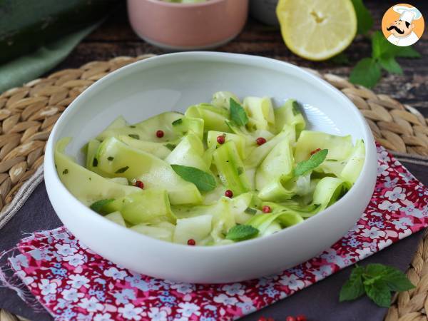 Marinerade zucchini, den perfekta grönsakscarpaccio för sommaren!