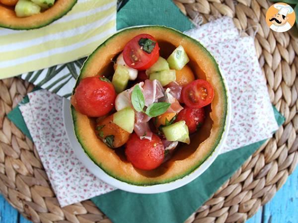 Melonsallad på melon - foto 4