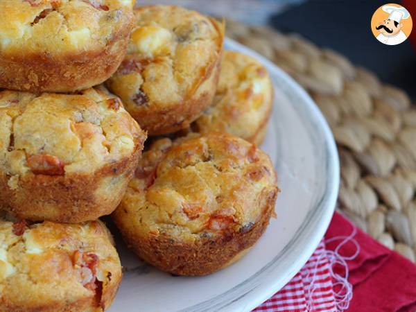 Muffins med tonfisk, tomat och fetaost - foto 4