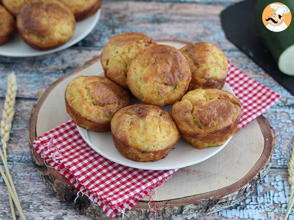 Muffins med zucchini och getost