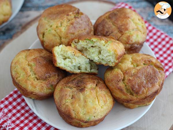 Muffins med zucchini och getost - foto 4