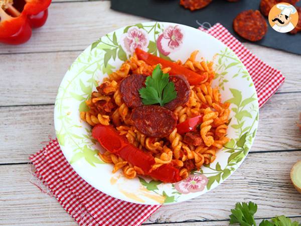 Pasta med chorizo