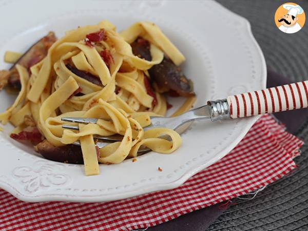 Pasta med fikon och pancetta - foto 4