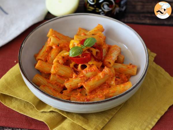 Pasta med paprika och philadelphia