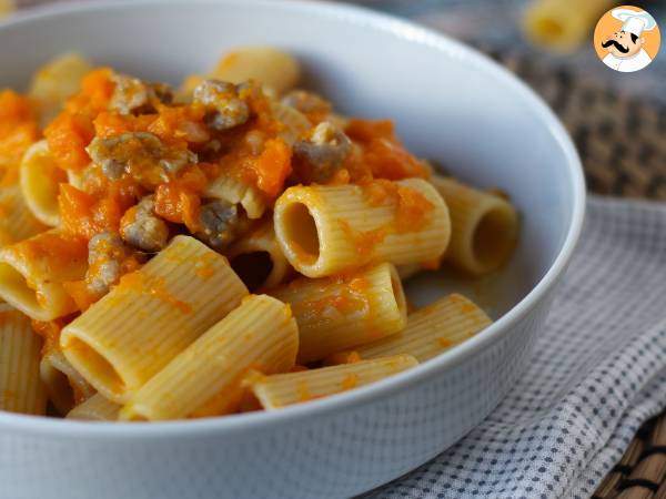 Pasta med pumpa och korv - foto 3