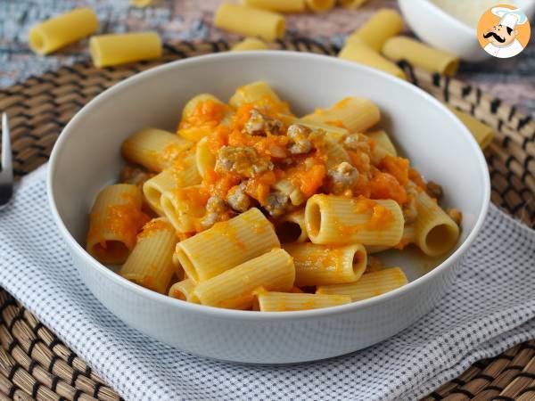 Pasta med pumpa och korv - foto 5