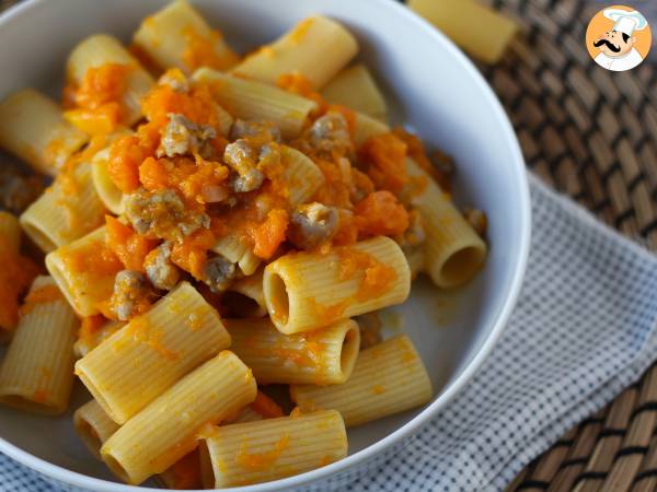 Pasta med pumpa och korv - foto 6