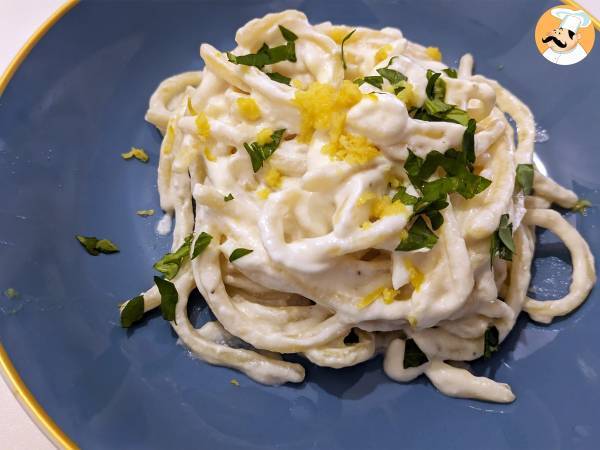 Pasta med ricotta och citron, en delikat första rätt som är mycket lätt att förbereda!