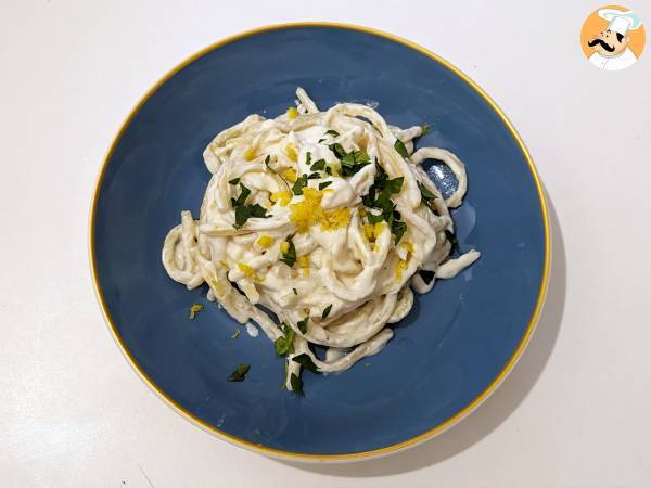 Pasta med ricotta och citron, en delikat första rätt som är mycket lätt att förbereda! - foto 2