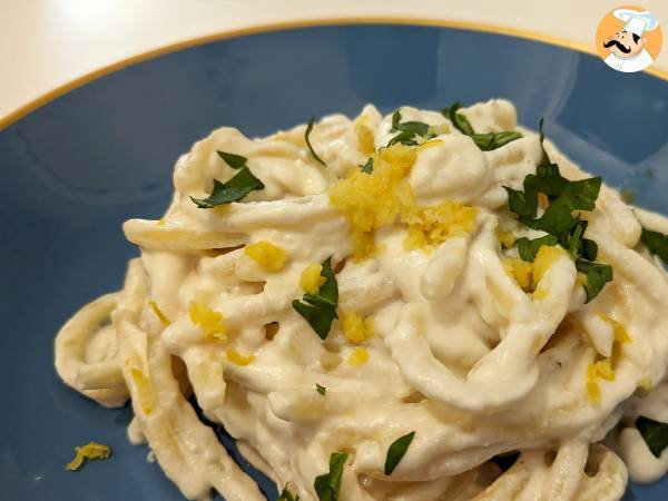 Pasta med ricotta och citron, en delikat första rätt som är mycket lätt att förbereda! - foto 3