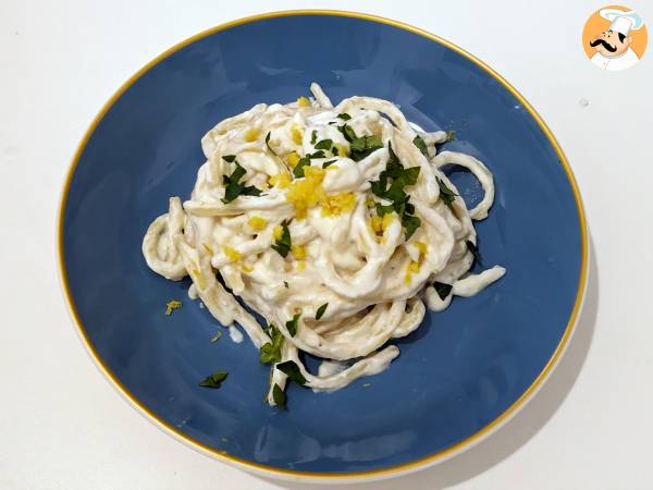 Pasta med ricotta och citron, en delikat första rätt som är mycket lätt att förbereda! - foto 4