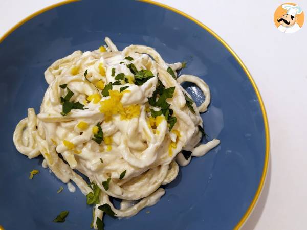 Pasta med ricotta och citron, en delikat första rätt som är mycket lätt att förbereda! - foto 5