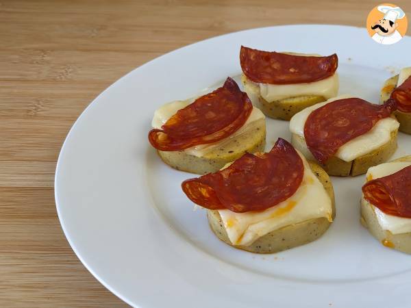 Polenta crostini med scamorzaost och pepperoni - foto 3