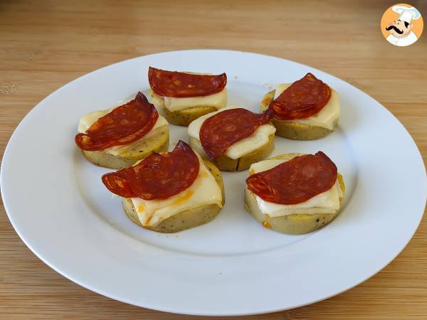 Polenta crostini med scamorzaost och pepperoni - foto 4