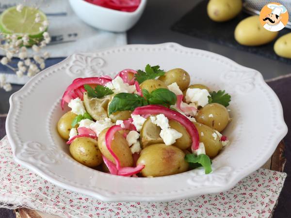 Potatis en papillote med citron och fetaost