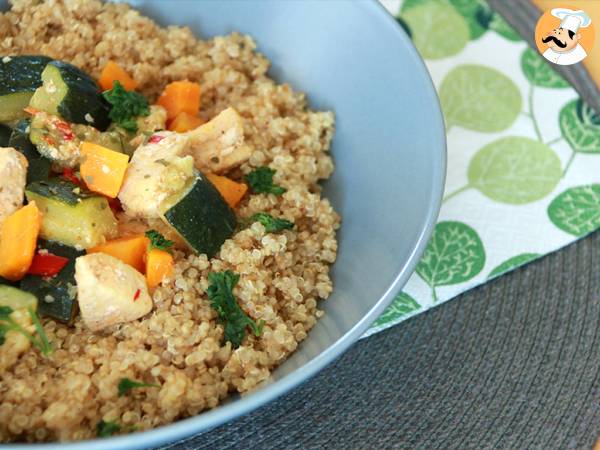 Quinoa med grönsaker och kyckling - foto 2