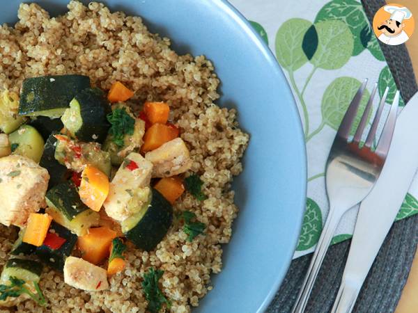 Quinoa med grönsaker och kyckling - foto 3