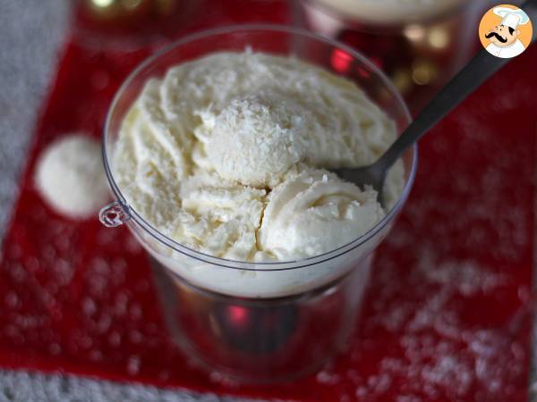 Raffaello-liknande kokosnötsverriner utan bakning - en sagodessert i en snöglob - foto 2