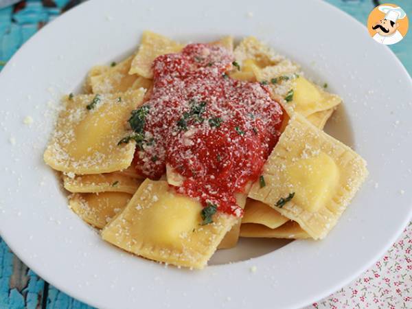 Ricotta-ravioli, steg-för-steg-recept