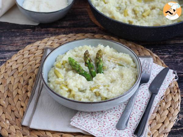 Risotto med grön sparris och parmesan