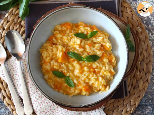 Risotto med pumpa, en delikat och perfekt förrätt till hösten