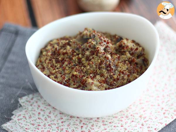 Risotto med quinoa och champinjoner