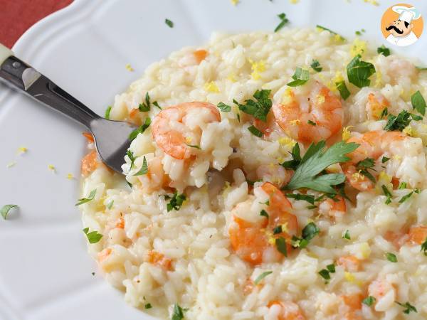 Risotto med räkor och citron, en elegant och enkel rätt att förbereda - foto 2