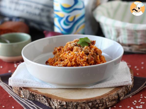 Risotto 'nduja och korv, en förrätt med intensiv smak - foto 6