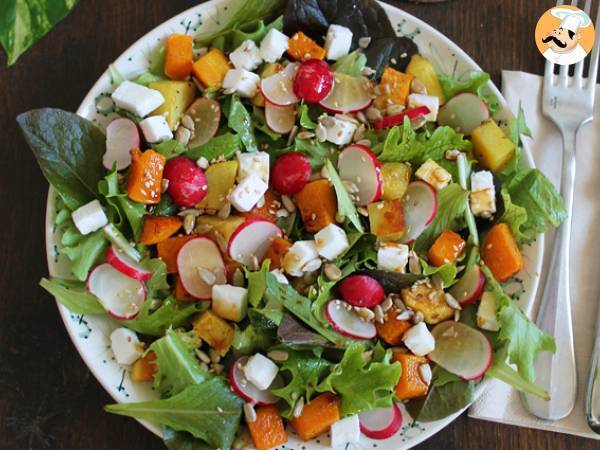 Sallad med smörknopp, potatis, rädisor och fetaost - foto 3