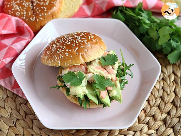 Sandwich med räkor, avokado och koriander - foto 3