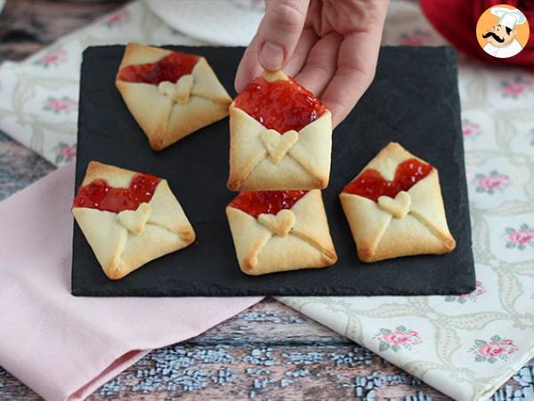 Shortbread kärlekskuvert för alla hjärtans dag - foto 2