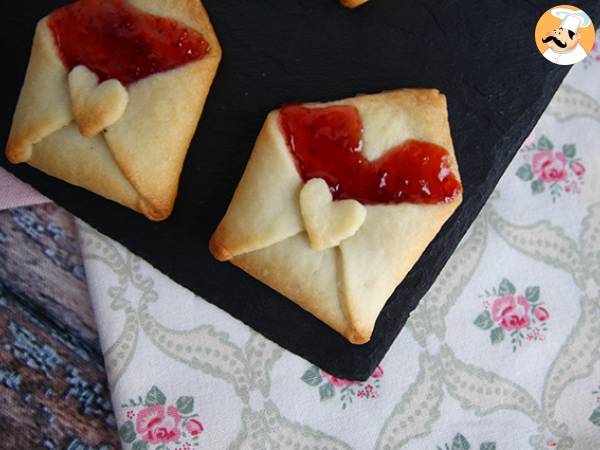 Shortbread kärlekskuvert för alla hjärtans dag - foto 4