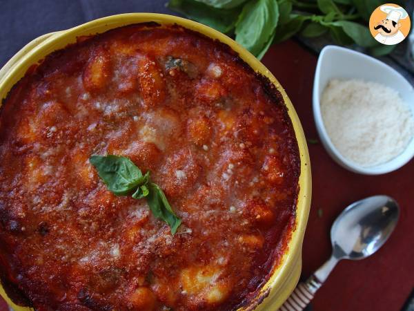 Snabb och tröstande gnocchigratäng med tomat och mozzarella - gnocchi alla sorrentina i ugnen - foto 5