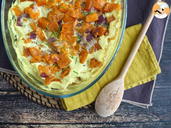 Sötpotatisgratäng smaksatt med kokosmjölk och curry - foto 3