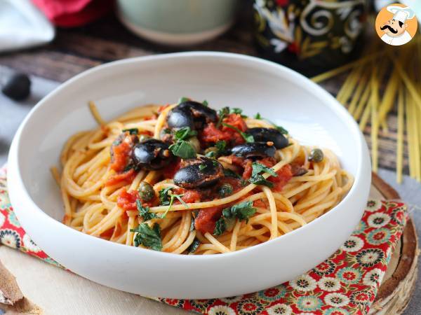 Spaghetti alla puttanesca, en snabb och välsmakande förrätt - foto 3