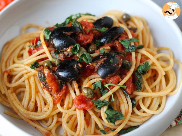 Spaghetti alla puttanesca, en snabb och välsmakande förrätt - foto 4