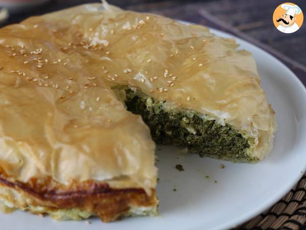 Spanakopita, den superenkla grekiska pajen med spenat och fetaost - foto 2