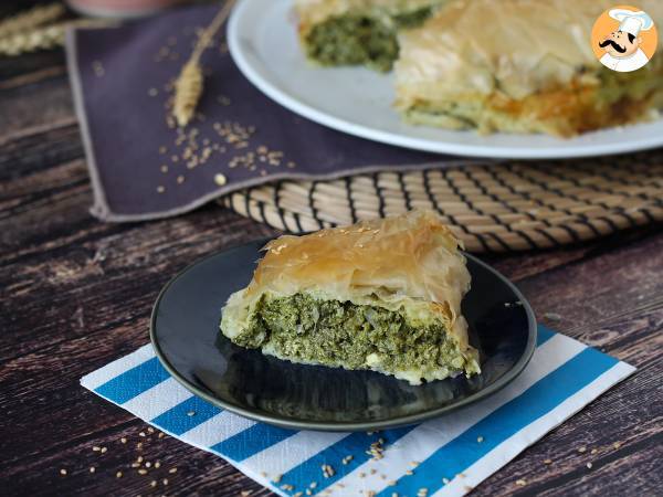 Spanakopita, den superenkla grekiska pajen med spenat och fetaost - foto 3