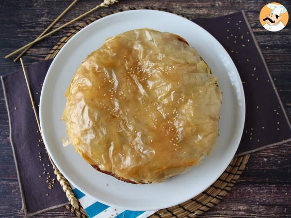 Spanakopita, den superenkla grekiska pajen med spenat och fetaost - foto 4