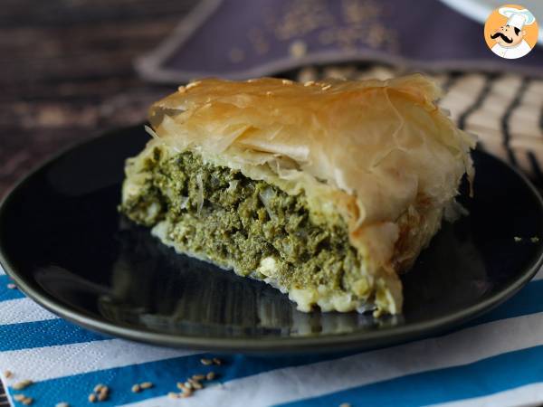 Spanakopita, den superenkla grekiska pajen med spenat och fetaost - foto 5