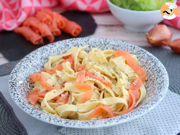 Tagliatelle med rökt lax och dill - foto 2