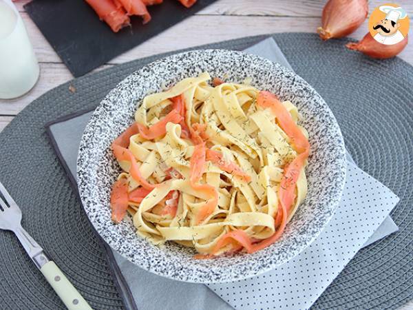 Tagliatelle med rökt lax och dill - foto 5